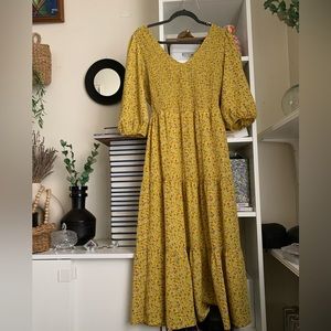 Yellow flower dress